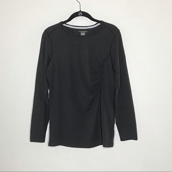 ExOfficio Dri Release Long Sleeve Top Charcoal Grey Black Medium - Picture 1 of 10
